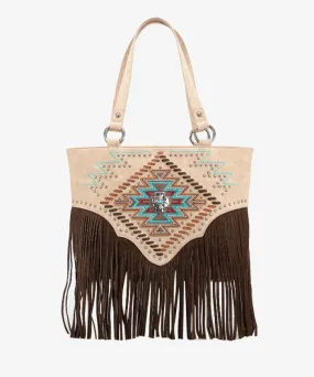 Montana West Aztec Fringe Concealed Carry Tote Bag