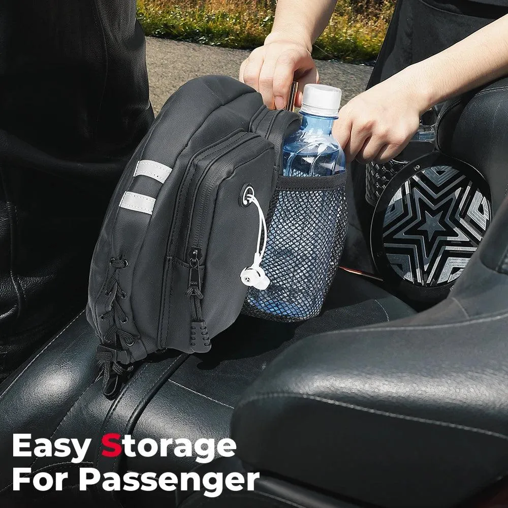 Motorcycle Backrest Bag Driver Backrest Tour Pack Organizer Sissy Bar Bag for Touring Softail CVO Rider Back Rest Seat Pocket