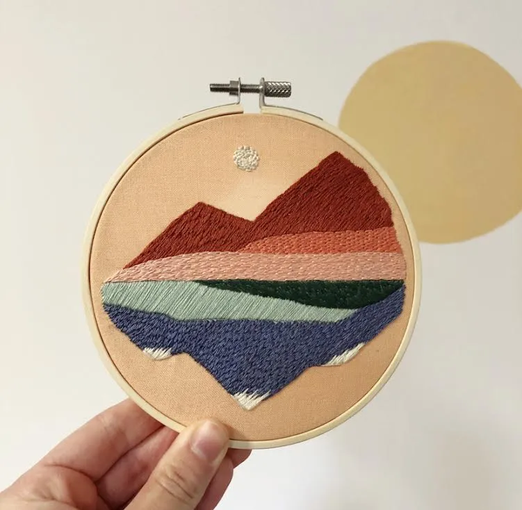 Mountainscape Embroidery Kit