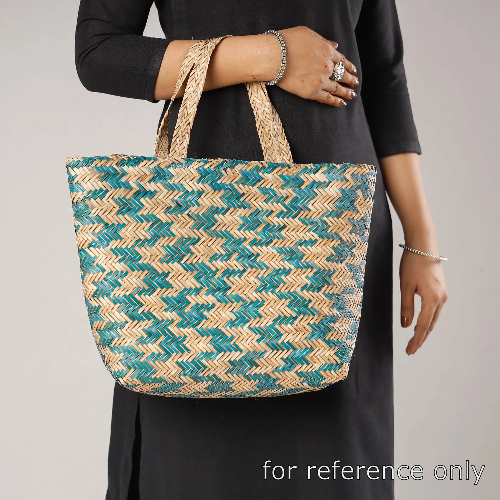 Multicolor - Handmade Water Hyacinth Shoulder Bag from Assam