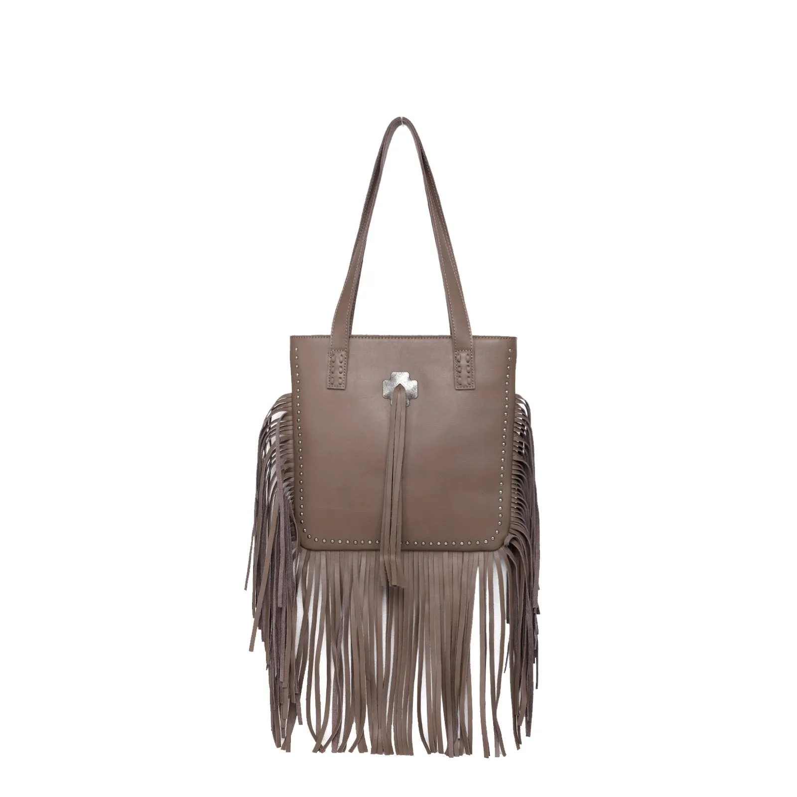 MWR-032  Montana West Fringe Genuine Leather Fringe Tote