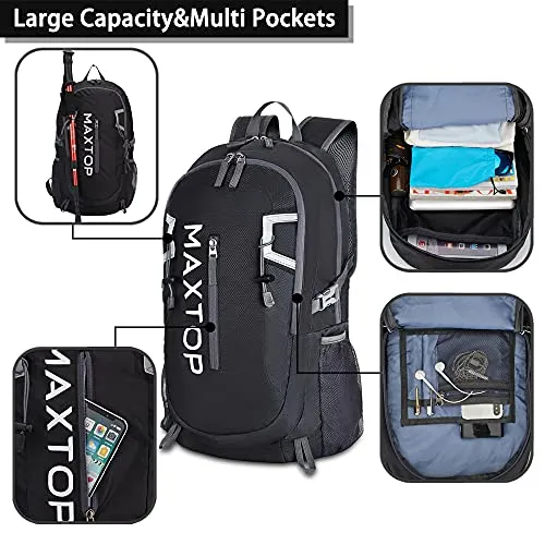 MXTPRO™ Packable Lightweight 40L Outdoor Hiking Backpack | Water Resistant Foldable