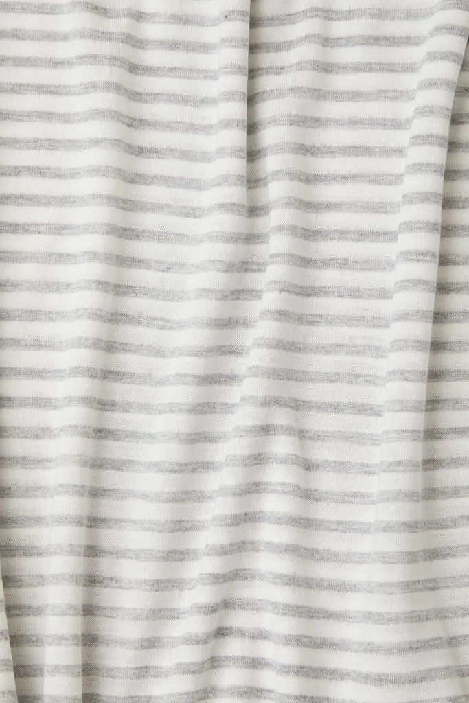 Natural   Grey Stripe Wrap