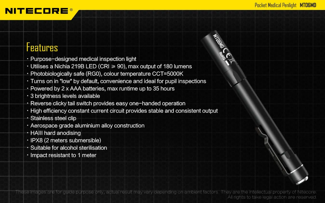 Nitecore MT06MD Medical Flashlight