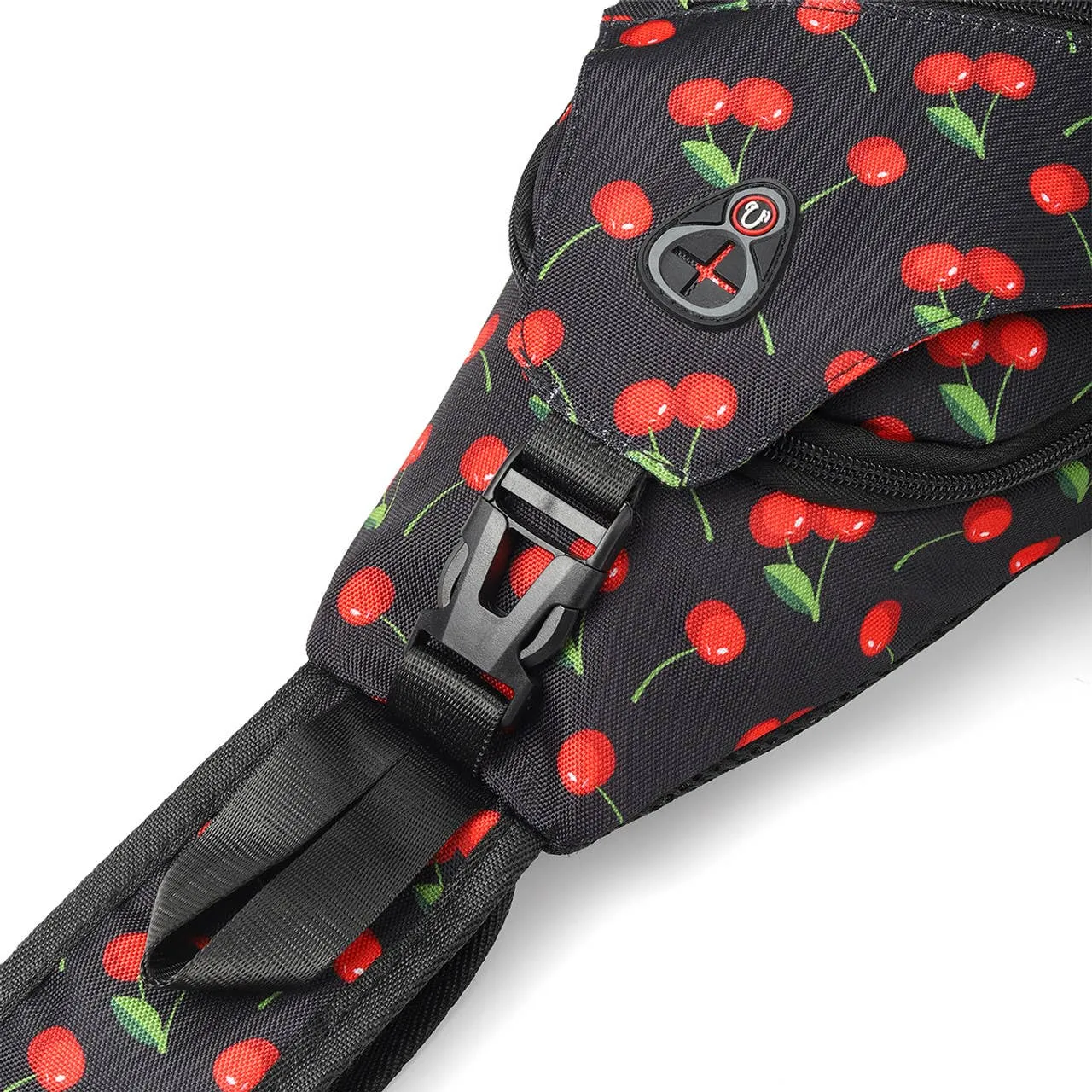 Novelty Black Cherry Sports Sling Bag