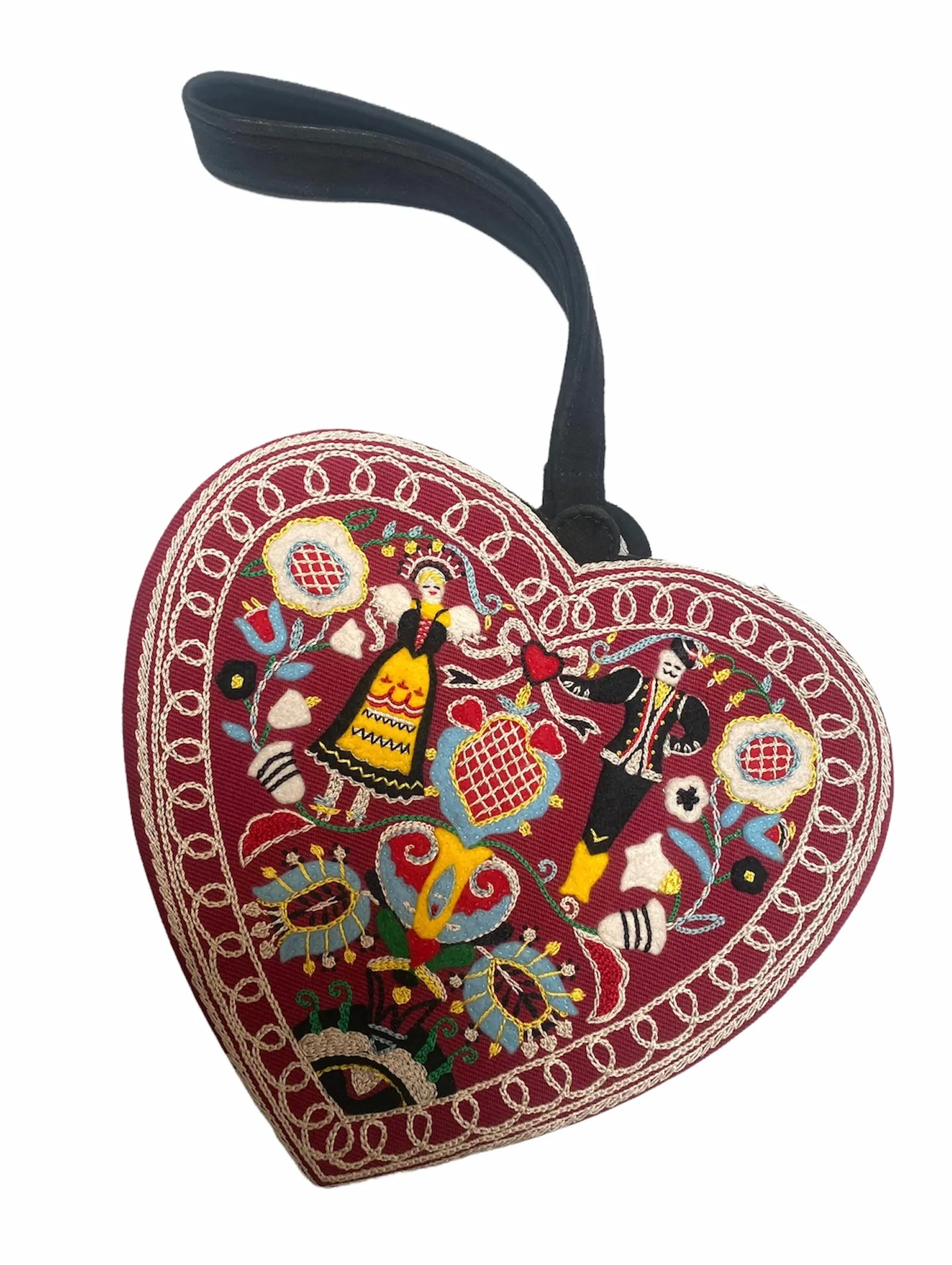 Olympia Le Tan Heart Shaped Embroidered Purse