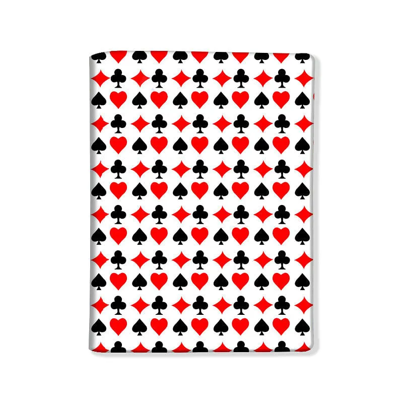 Passport Cover Travel Wallet Holder -Play Cards Heart And Ace