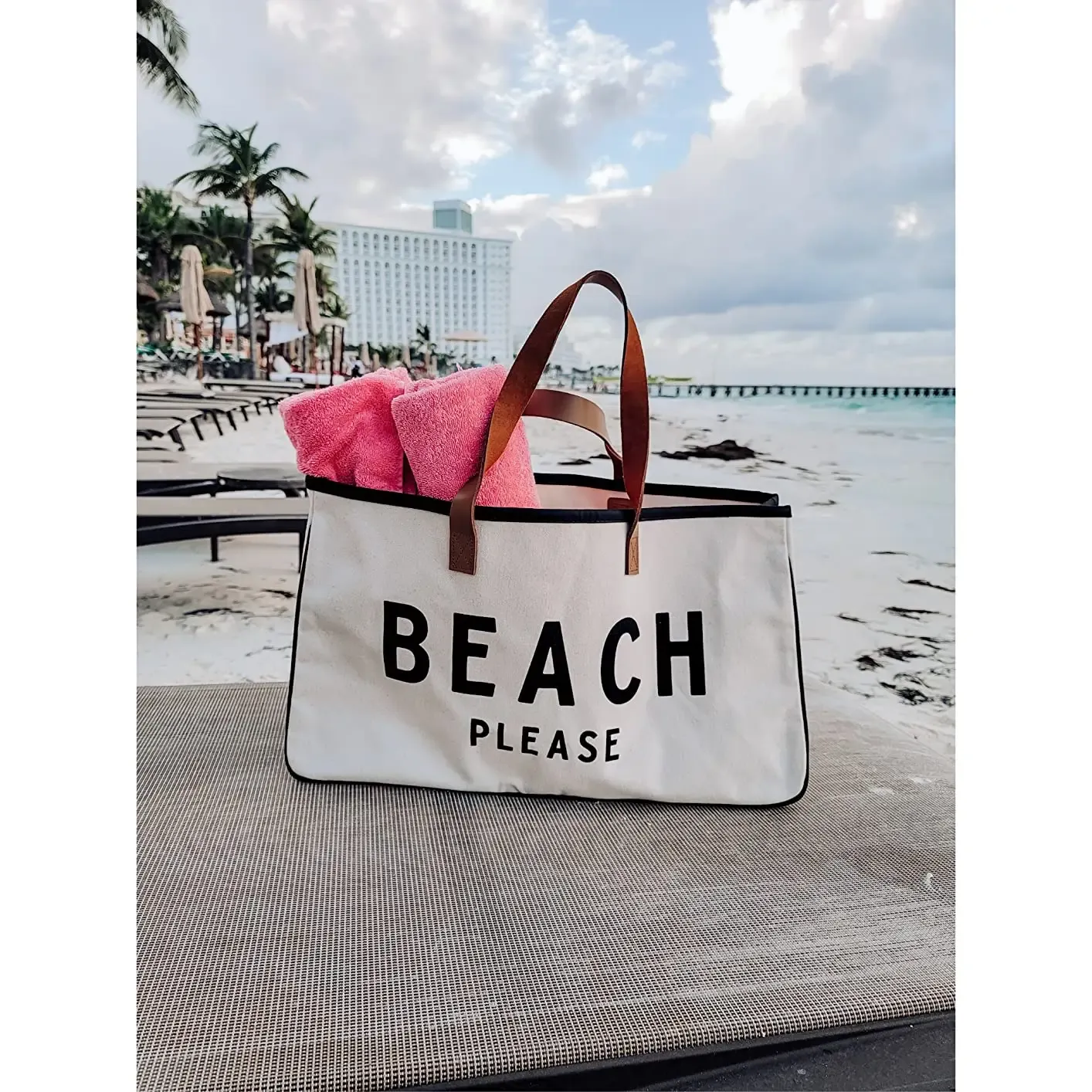 Paziye Large Capacity Beach Canvas Bag