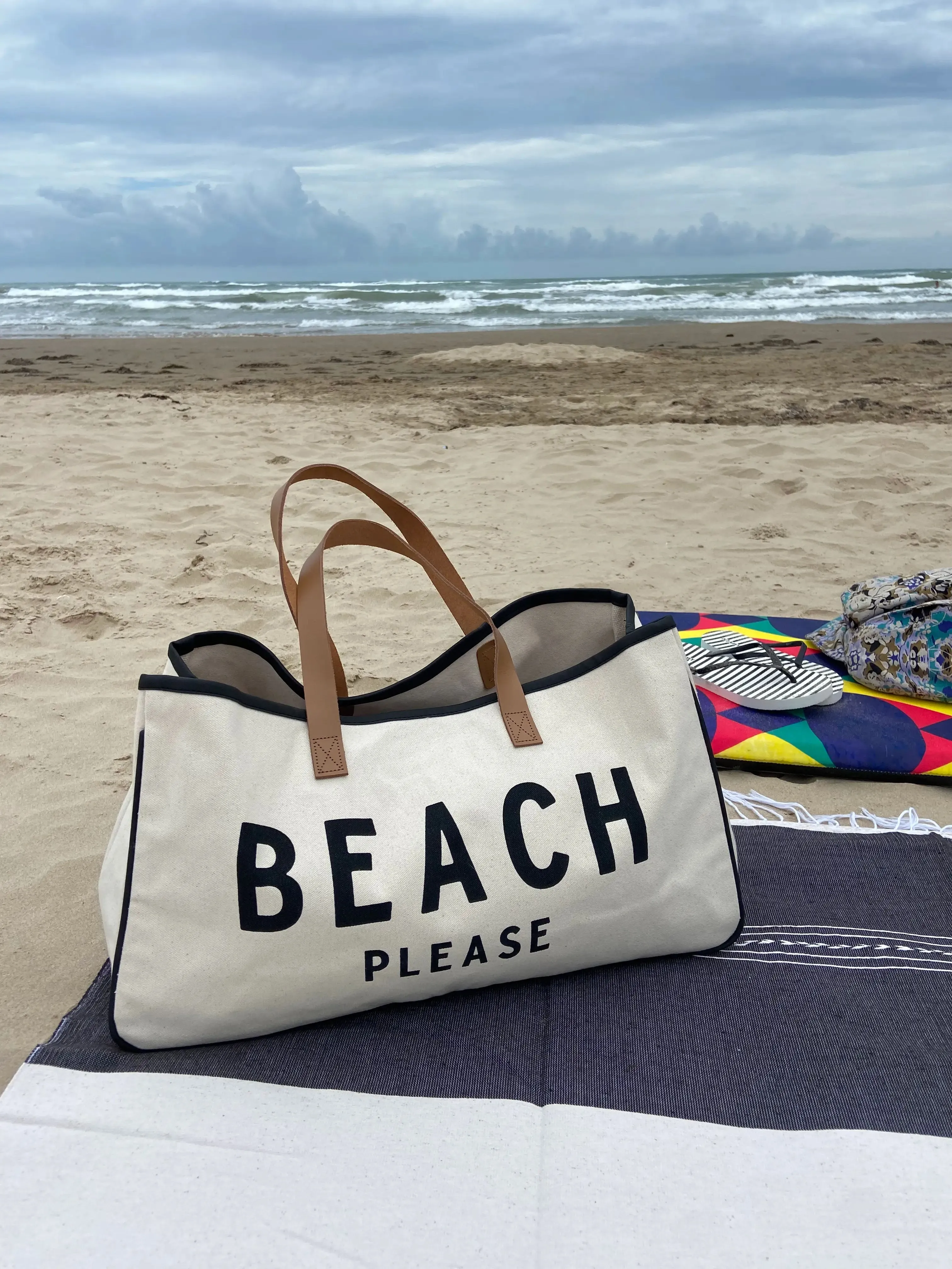 Paziye Large Capacity Beach Canvas Bag