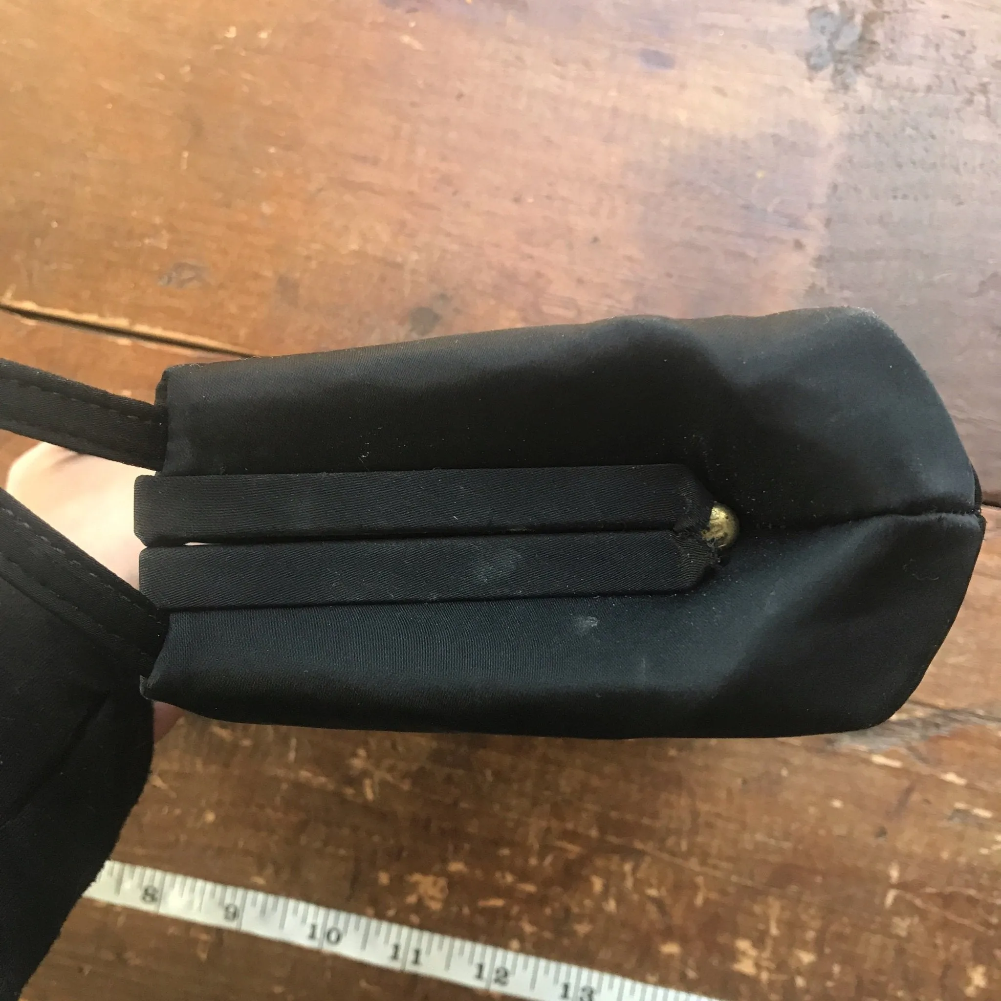 Perfect Vintage Little Black Handbag by Ande. Vintage Fashion Accessories. Circa 1950 Bag.