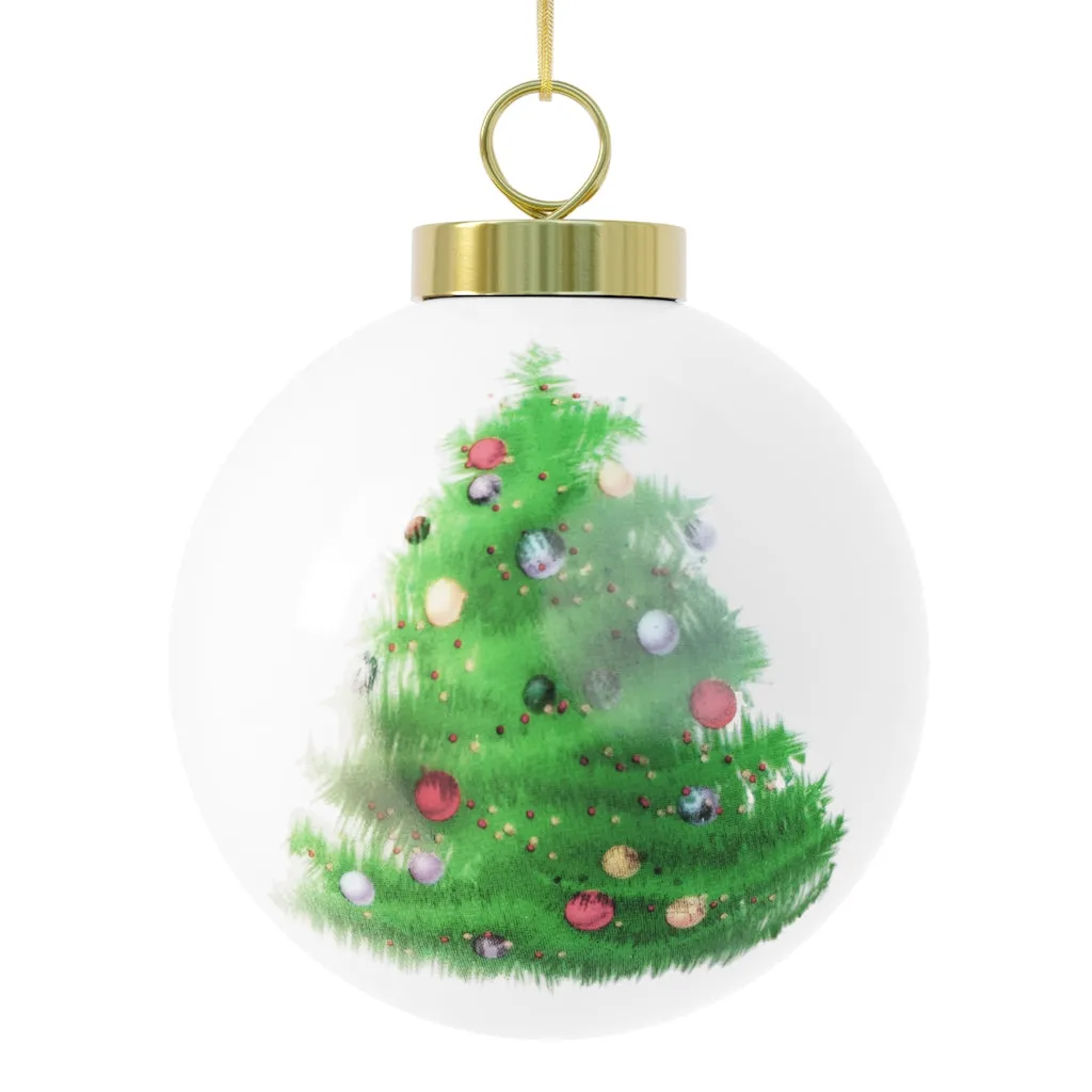 Pink Bag Christmas Ball Ornament