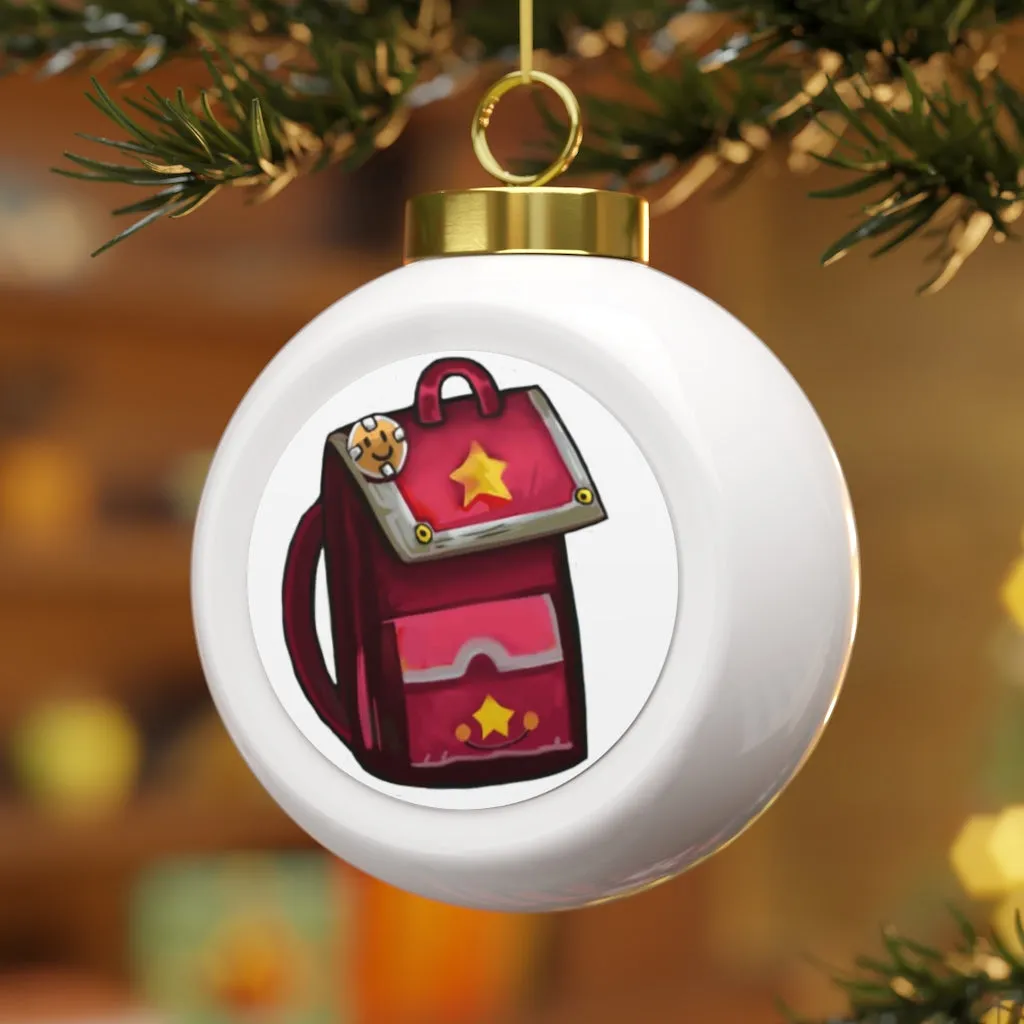 Pink Bag Christmas Ball Ornament