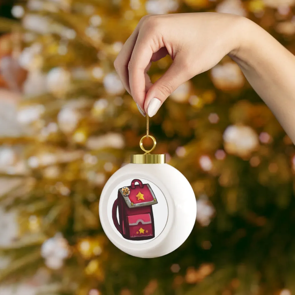 Pink Bag Christmas Ball Ornament