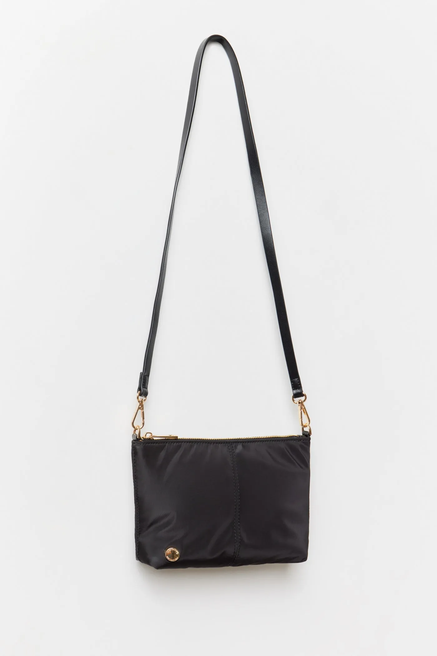 Plain Crossbody Bag Black - Black