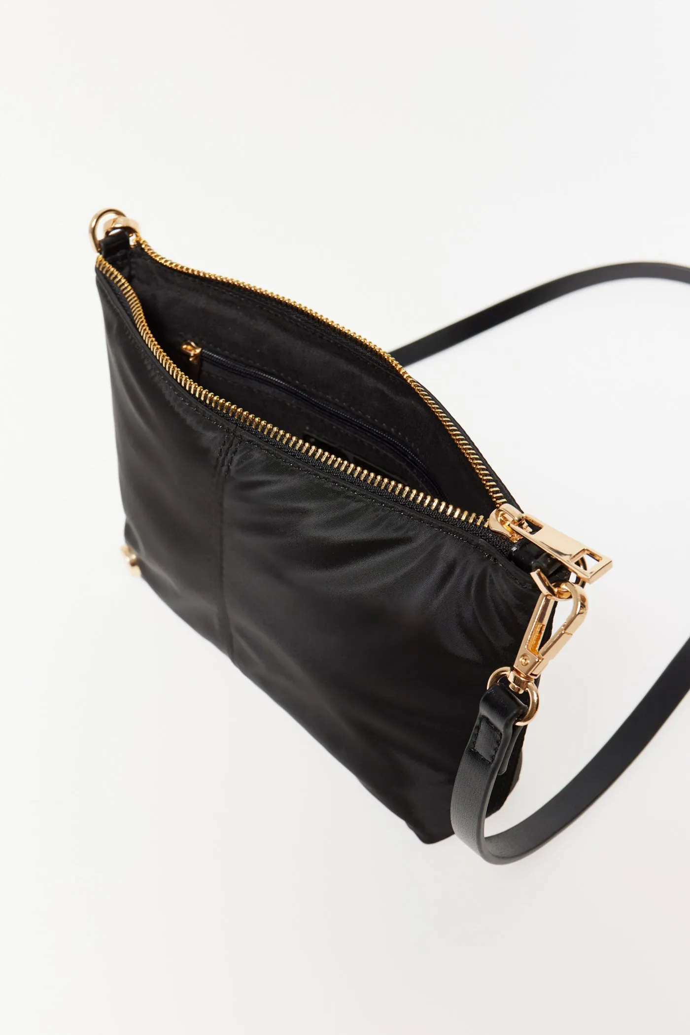 Plain Crossbody Bag Black - Black