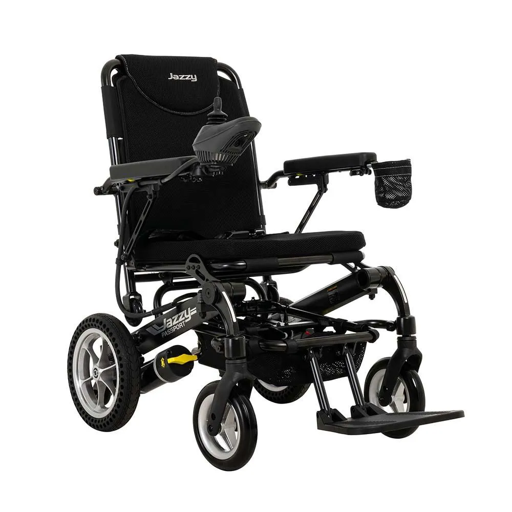 Pride Mobility Jazzy Passport Group 2 Power Chair, with Travel Lithium or Lithium-Ion Battery