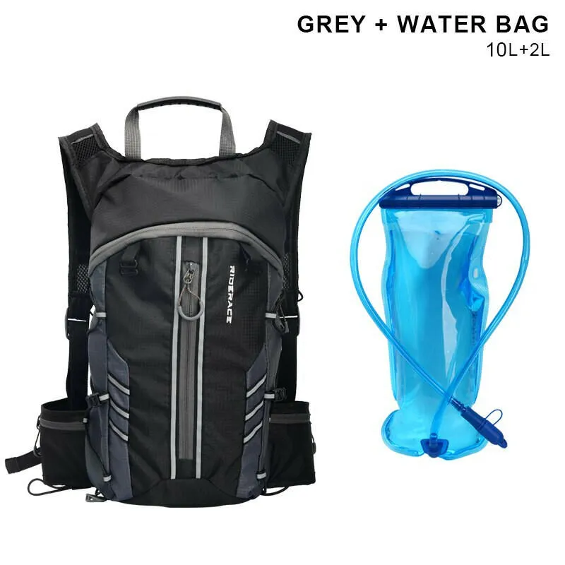 RIDERACE Bicycle Water Bag Foldable 10L Sport Outdoor Hiking Portable Breathable For Cycling Road Bike Pouch Hydration Backpack