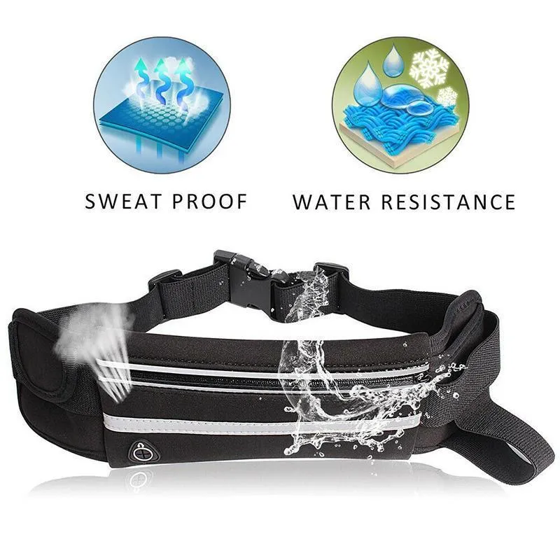 Running Sports Jogging Portable Outdoor Phone Holder Waterproof Belt Bag