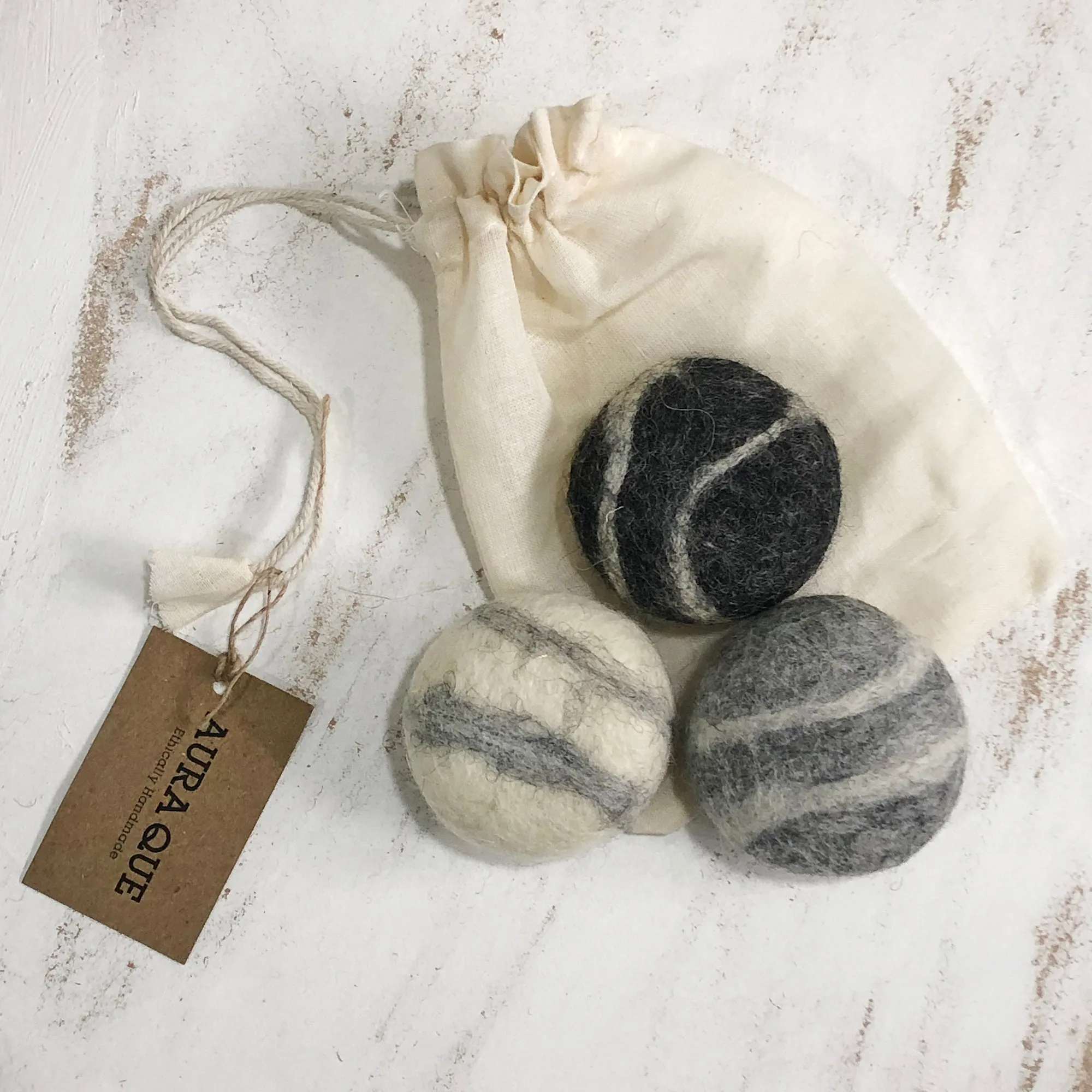 SANO Felted Soap Marble Pebble 3pc Gift Set (WS)