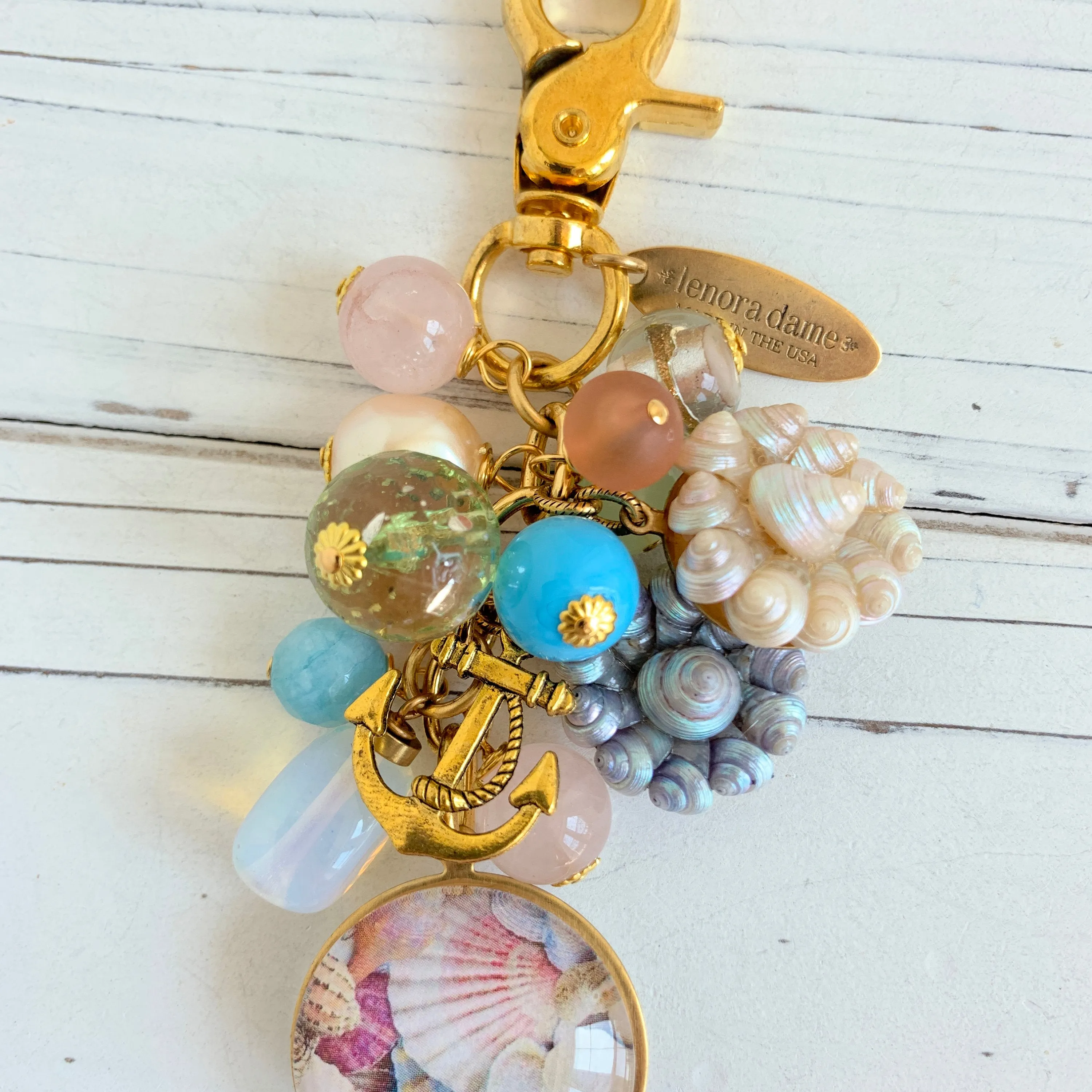 Seaside Summer Purse Charm