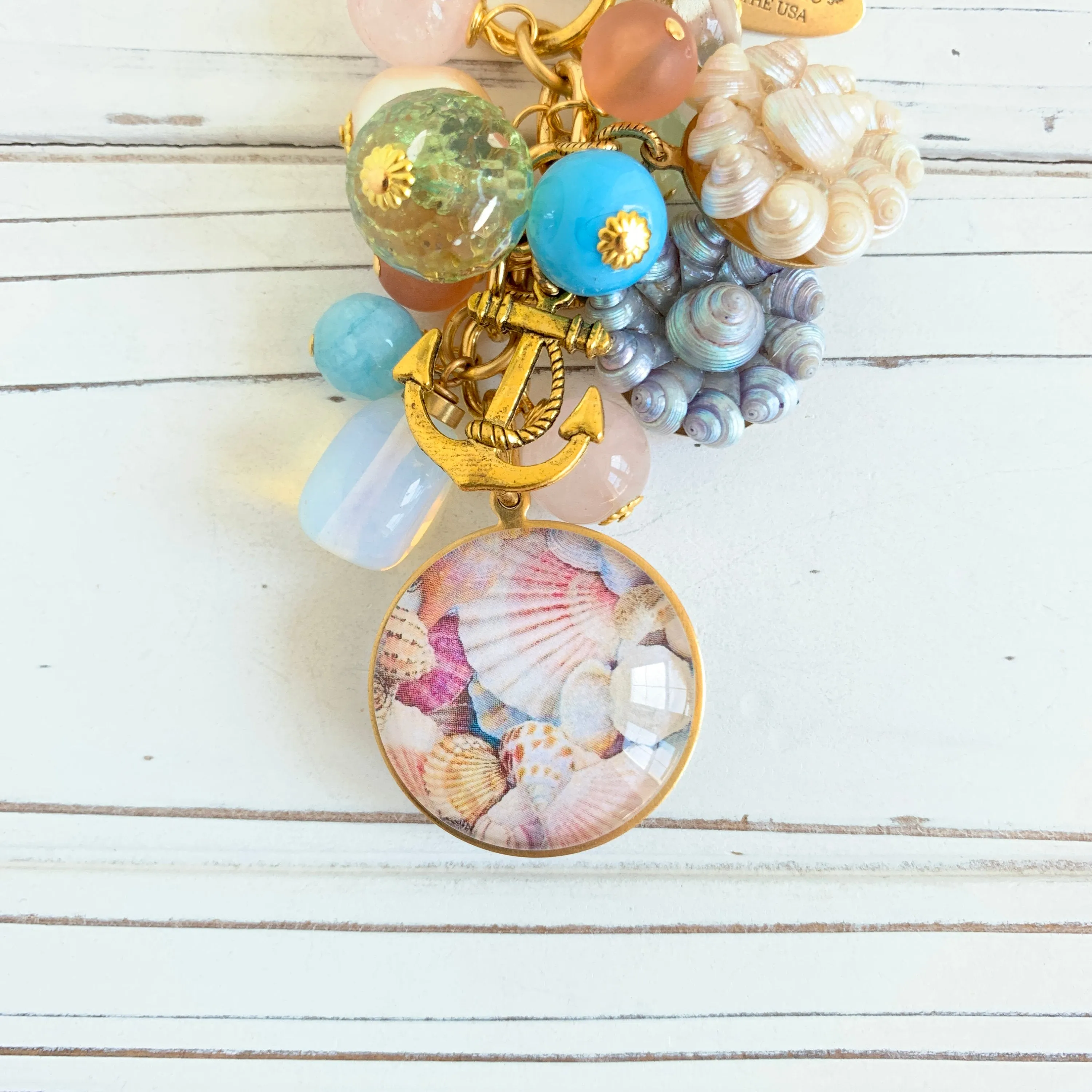 Seaside Summer Purse Charm