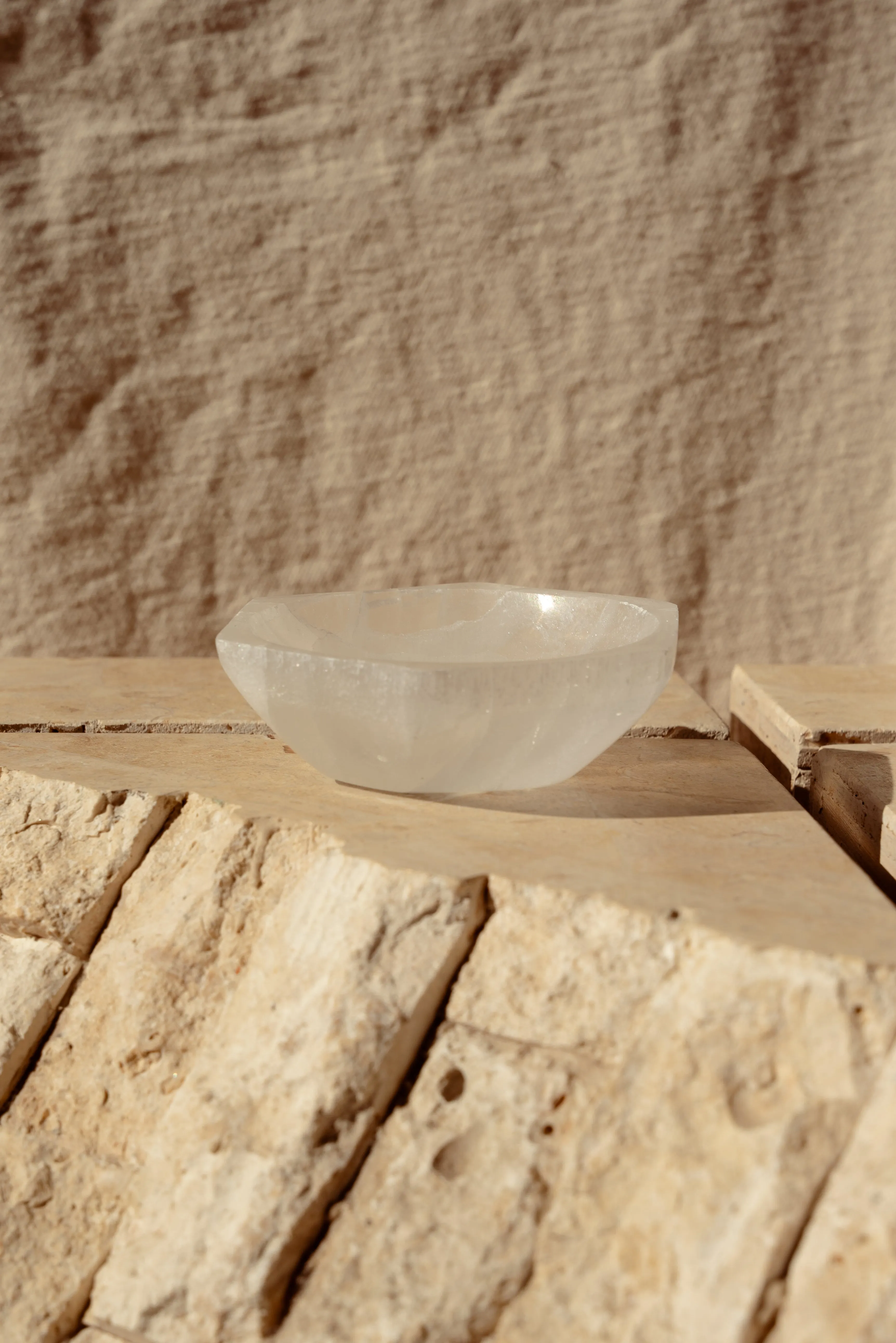 Selenite Hexagon Bowl