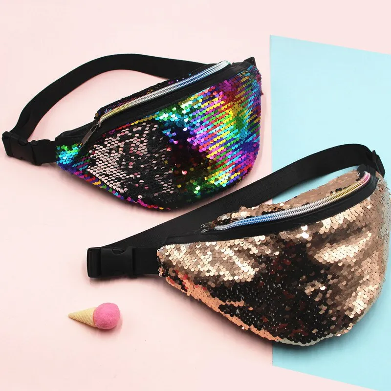 Sequins Waist Bag