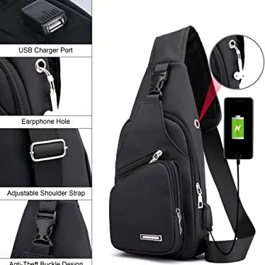 Sling Bag Crossbody Backpack for Men and Women