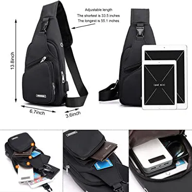 Sling Bag Crossbody Backpack for Men and Women