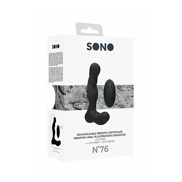 Sono No. 76 Vibrating Anal Plug / P Massager Black