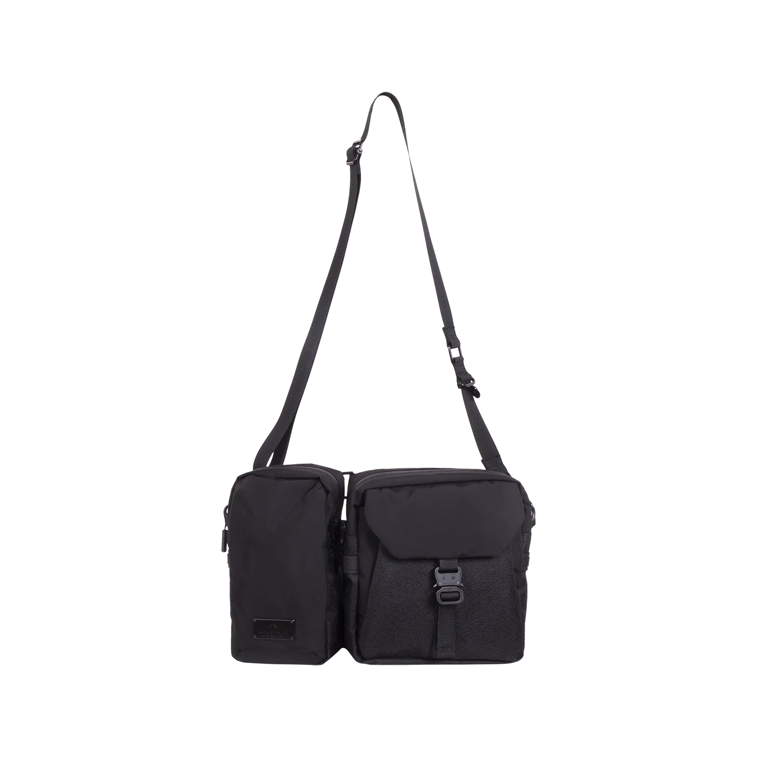 Split Black Crossbody Bag