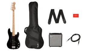 Squier Affinity Series Precision Bass PJ Pack, Black