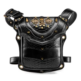 Steampunk Thigh Holster Retro Gothic Leather Shoulder Bag