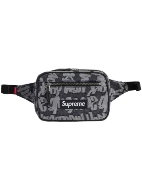 Supreme Fat Tip Jacquard Denim Waist Bag Black (SS22)