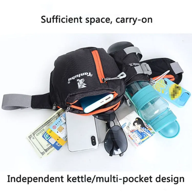 Tanluhu FK389 Outdoor Sports Waist Bag Multi-Purpose Running Water Bottle Bag Riding Carrying Case, Size: 2L(Orange)