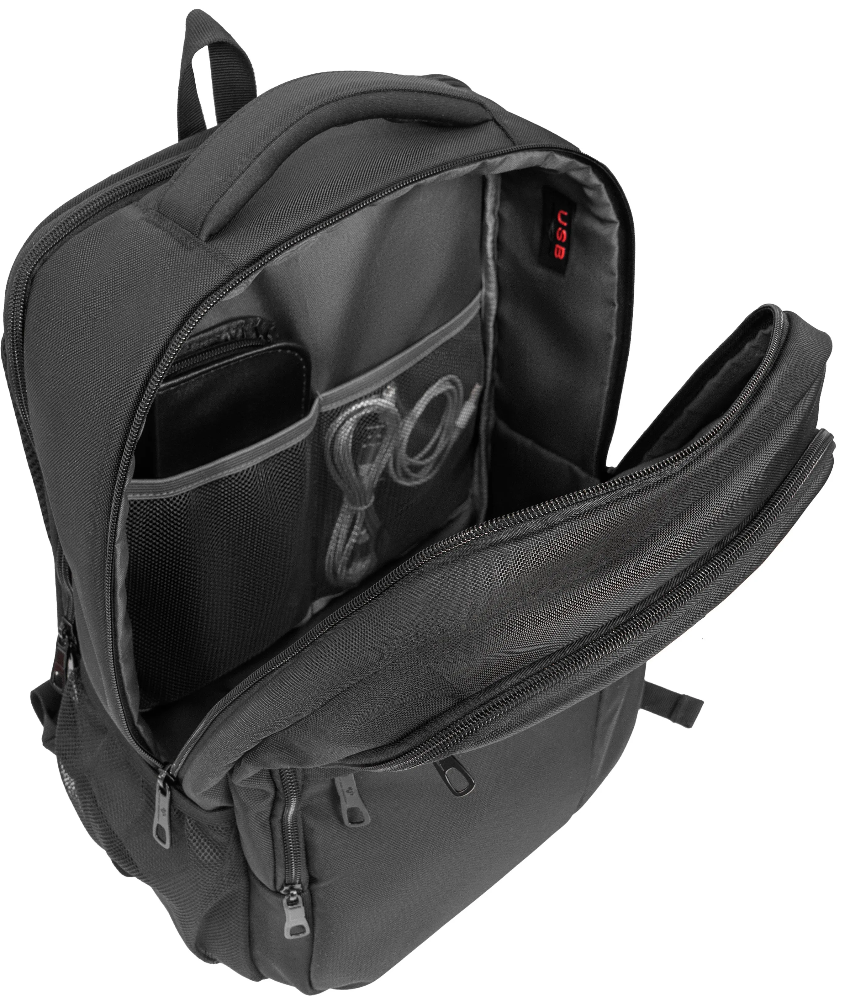 The Hamilton | 18-In 1680D Workbook Backpack with USB Port