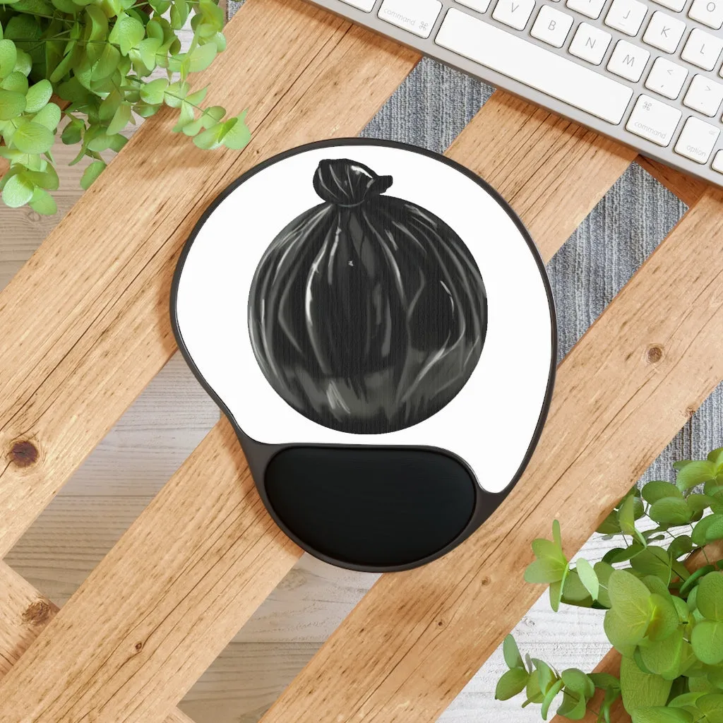 Trash Bag Mouse Pad With Wrist Rest