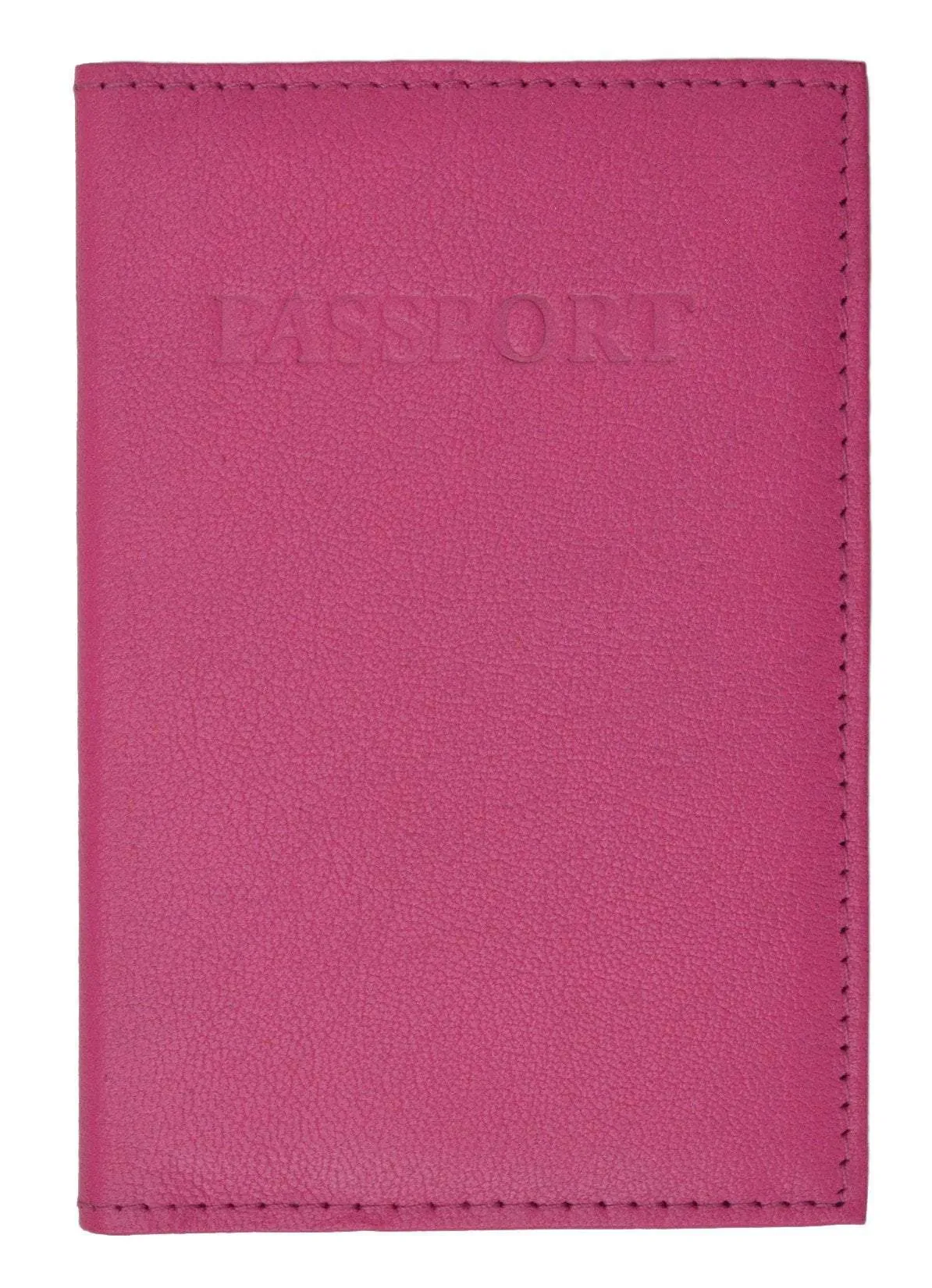 Travel Genuine Leather Passport Card Holder Case Protector Cover Organizer Wallet 151 CF BLIND (C)