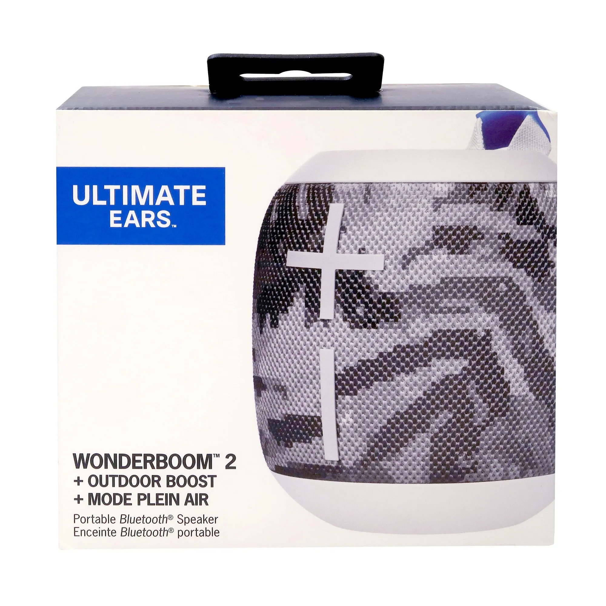 Ultimate Ears WONDERBOOM 2 Portable Bluetooth Speaker (Jungle Grey) with JBL T110 in Ear Headphones Black