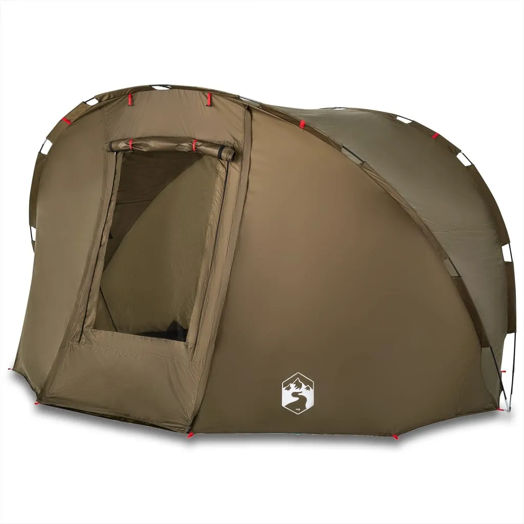 vidaXL Fishing Tent 5-Person Olive Green Waterproof