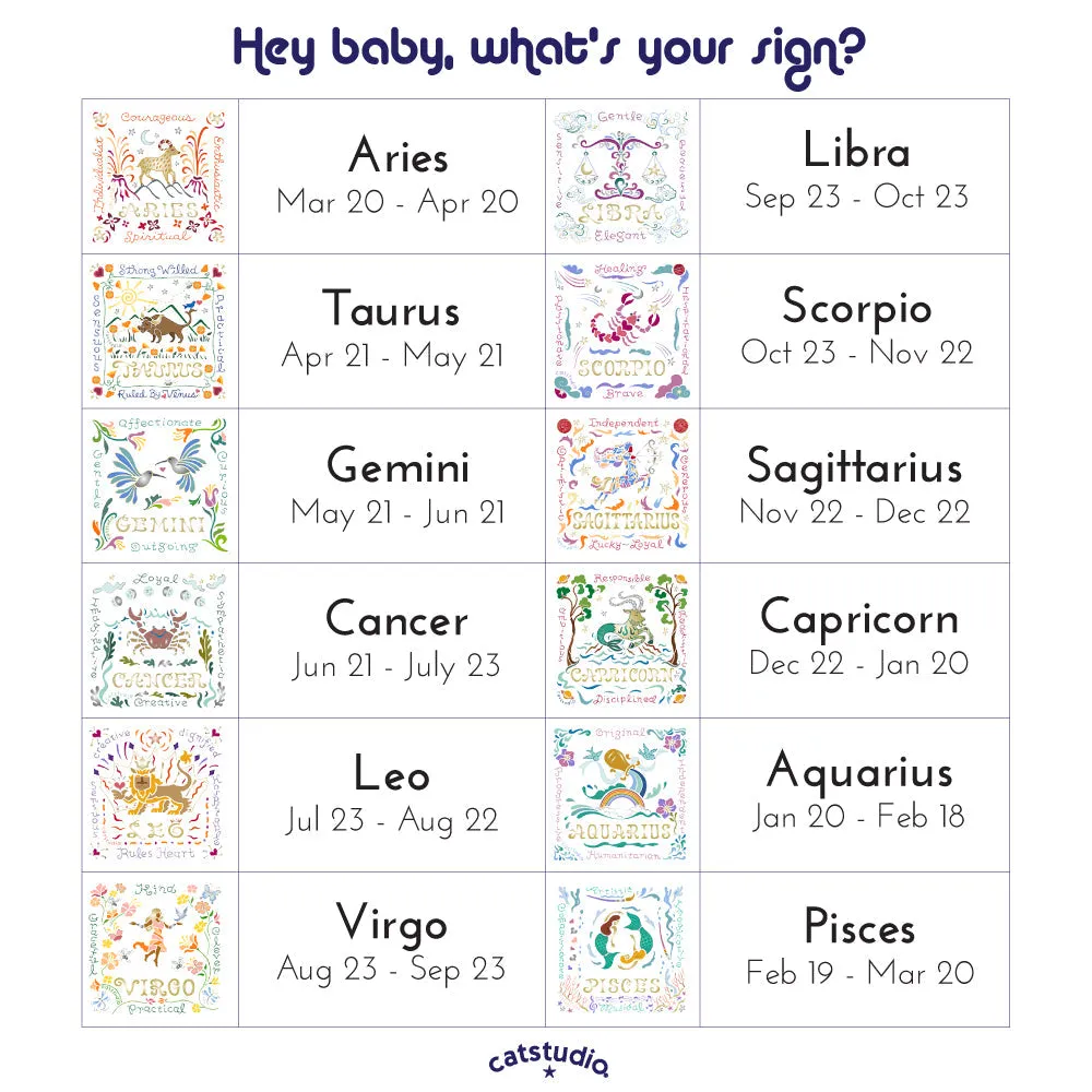 Virgo Astrology Zip Pouch