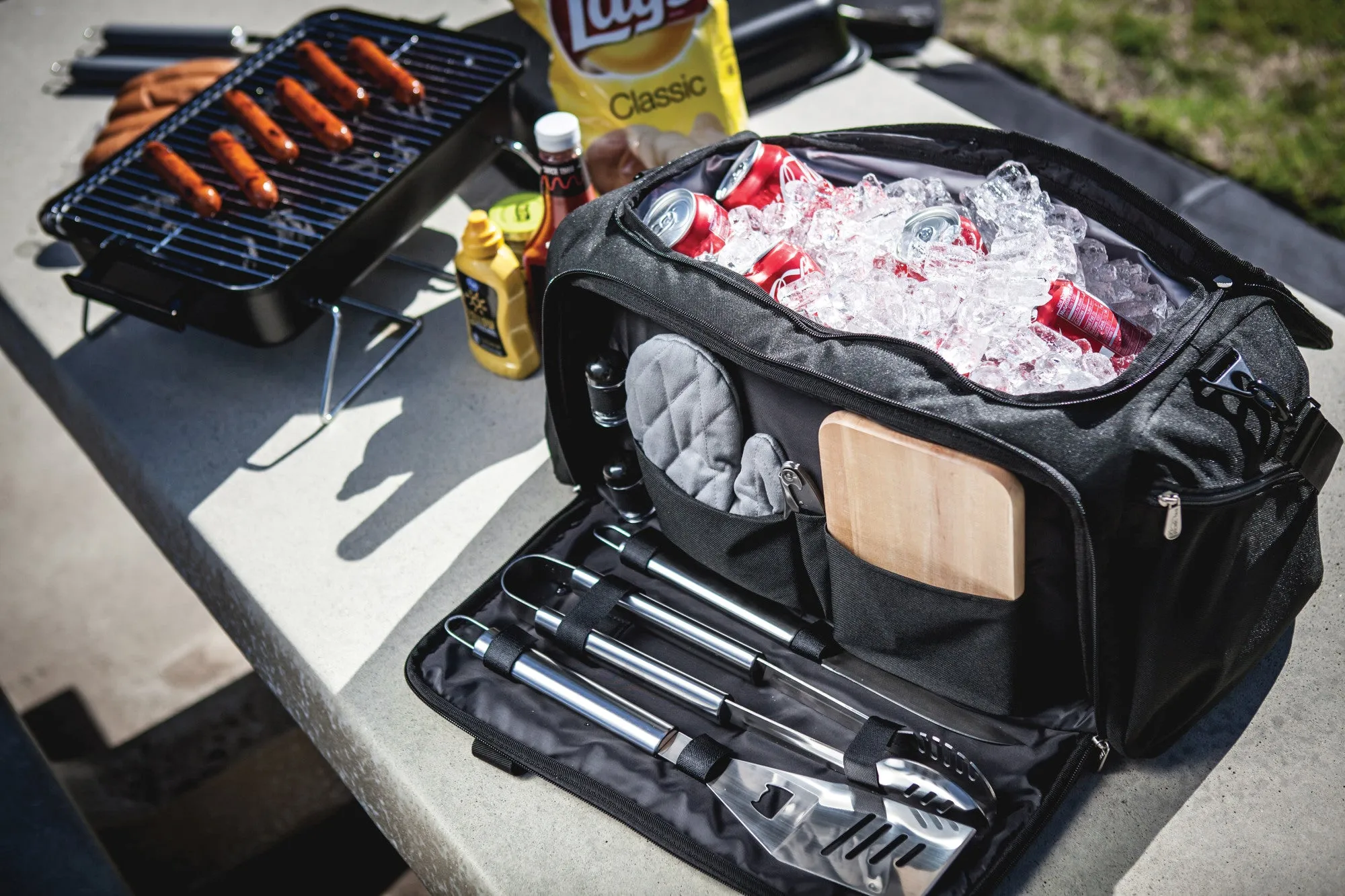 Washington State Cougars - BBQ Kit Grill Set & Cooler