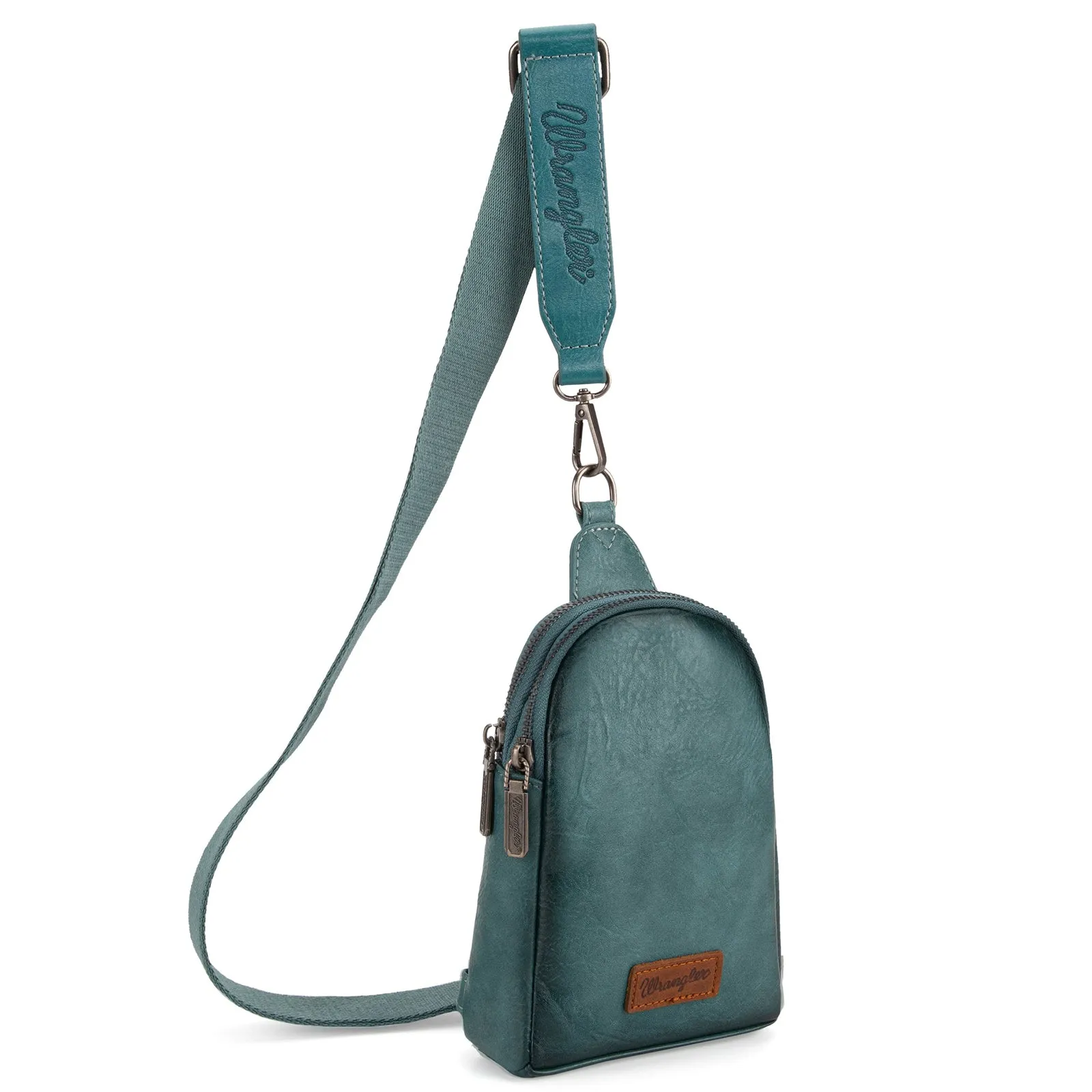 WG87-210A  Wrangler Sling Bag/Crossbody/Chest Bag  - Turquoise