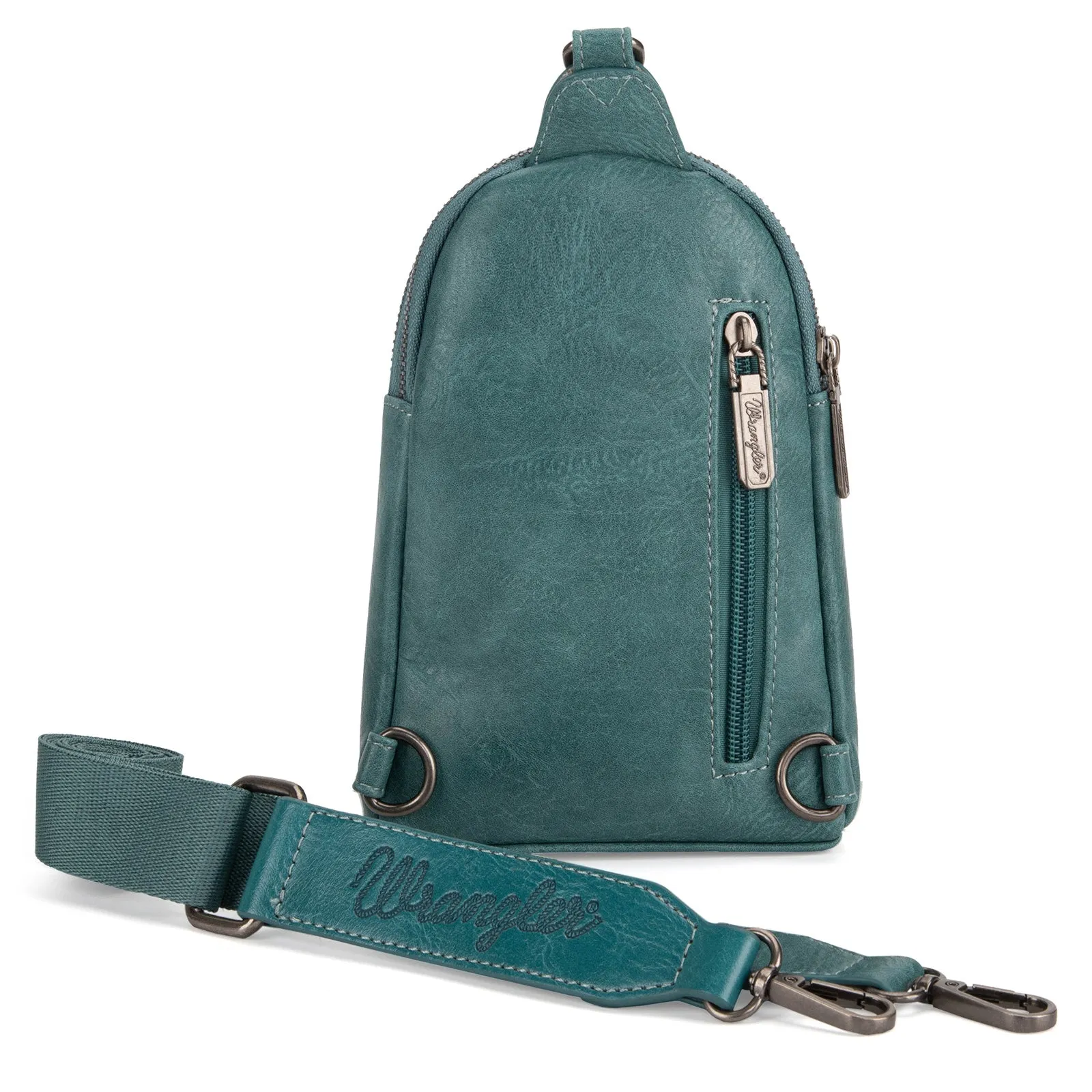 WG87-210A  Wrangler Sling Bag/Crossbody/Chest Bag  - Turquoise