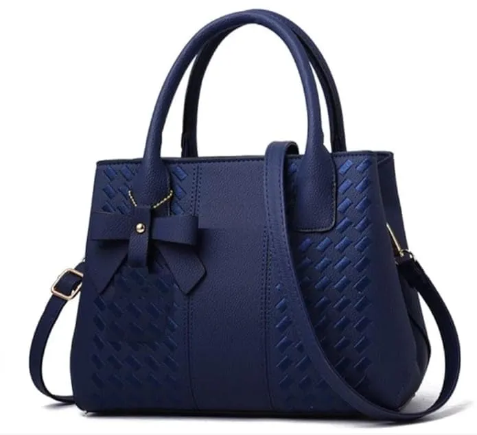 Women's Stylish Handbag Top Handle Shoulder Bag- Blue