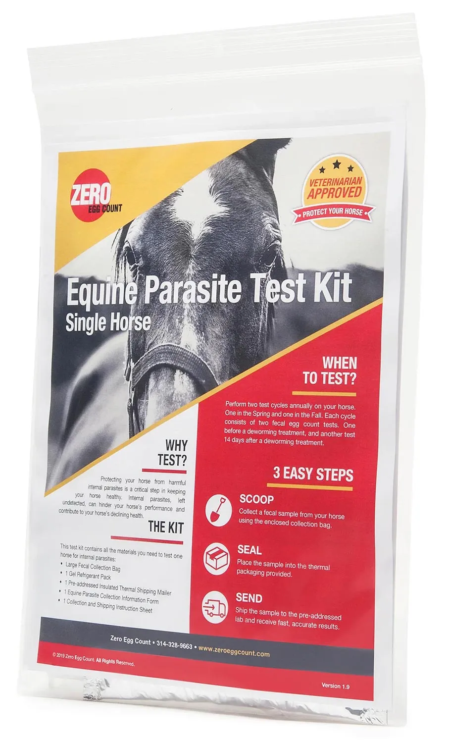 Zero Egg Count Equine Fecal Test Kit