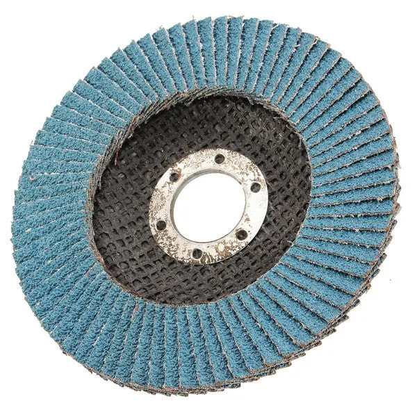 Zirconia Fibreglass Backed Flap Discs 125mm x 22mm - 5 pack